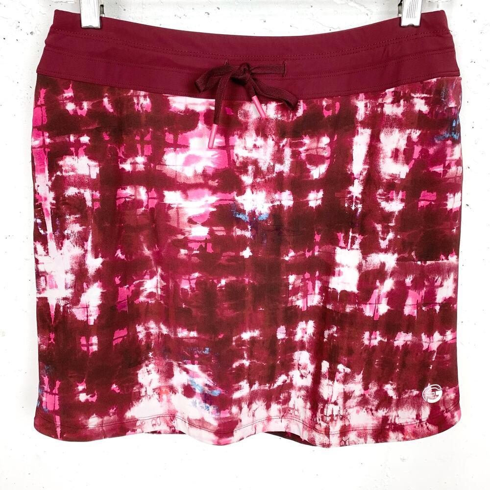 Foray Golf Oddyesey Skort Drawstring Waist Warm Watercolor Pink Red Size Medium